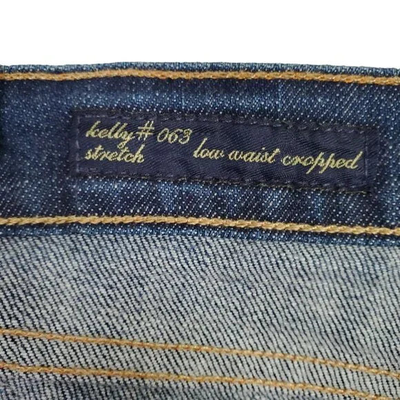 Citizens Of Humanity Womens Sz 29 Jeans Kelly #003 Low Waist Denim Cropped Blue - Picture 10 of 11